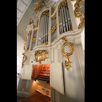 Berlin, Franzsische Friedrichstadtkirche (Franzsischer Dom), Orgel mit Spieltisch