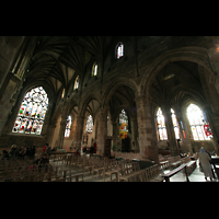 Edinburgh, St. Giles' Cathedral, Innenraum / Hauptschiff in Richtung Hauptportal
