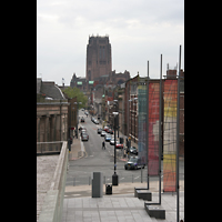 Liverpool, Anglican Cathedral, Blick vom Mount Pleasant / Metropolitan Cathedral zur Anglican Cathedral