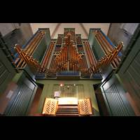 Zrich, Gromnster, Spieltisch mit Orgel