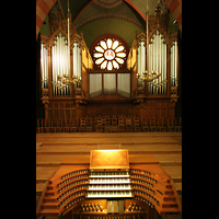 Dudelange (Ddelingen), Saint-Martin (St. Martin), Spieltisch und Orgel