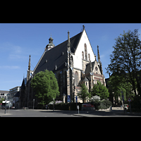 Leipzig, Thomaskirche, Auenansicht schrg von hinten