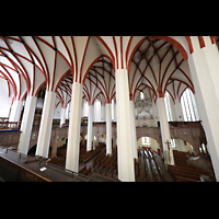 Leipzig, Thomaskirche, Blick von der Sdempore zu den beiden Orgeln