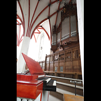 Leipzig, Thomaskirche, Orgelpositiv und groe Orgel
