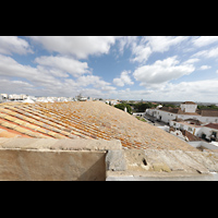 Faro, Catedral da S, Blick vom Turm auf das Dach