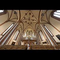 Berlin, St. Nikolai, Orgelempore und Blick ins Gewlbe