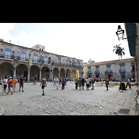 La Habana (Havanna), Catedral de San Cristbal, Plaza de la Catedral, links der Palacio del Conde Lombillo