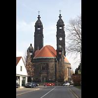 Dresden, Christuskirche, Auenansicht von Westen