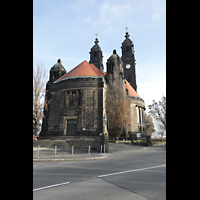 Dresden, Christuskirche, Auenansicht von Sdwesten