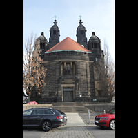 Dresden, Christuskirche, Auenansicht von Westen