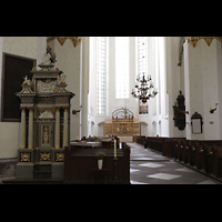 Rostock, St. Marien, Nordchor mit dem ehem. Hochaltar der Nikolaikirche aus dem 15. Jh.