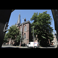 Dsseldorf, Basilika St. Lambertus, Auenansicht von Sdosten