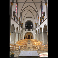Mnchengladbach, Mnster St. Vitus, Innenraum in Richtung Orgel