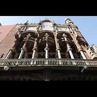 Barcelona, Palau de la Msica Catalana, Fassade an der Carrer de Sant Pere Ms Alt