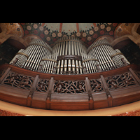 Barcelona, Palau de la Msica Catalana, Orgel perspektivisch
