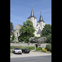 Schningen am Elm, St. Lorenz, Ansicht der Kirche von Sdosten