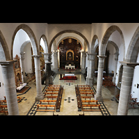 La Orotava (Teneriffa), San Agustn, Blick von der Orgel in die Kirche