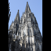 Kln (Cologne), Dom St. Peter und Maria, Trme von Norden aus gesehen
