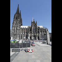 Kln (Cologne), Dom St. Peter und Maria, Seitenansicht von Sden