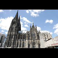 Kln (Cologne), Dom St. Peter und Maria, Seitenansicht von Sden