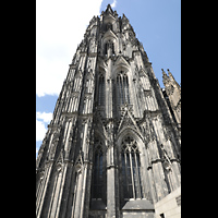 Kln (Cologne), Dom St. Peter und Maria, Sdturm von der Seite von Sden