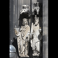 Kln (Cologne), Dom St. Peter und Maria, Alttestamentliche Figuren links neben dem Hauptportal