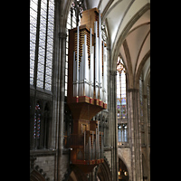 Kln (Cologne), Dom St. Peter und Maria, Blick vom sddwestlichen Triforium auf die Langhausorgel
