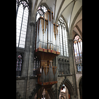 Kln (Cologne), Dom St. Peter und Maria, Blick vom sdlichen Triforium auf die Langhausorgel