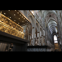 Kln (Cologne), Dom St. Peter und Maria, Blick vom Dreiknigsschrein ins Langhaus nach Westen