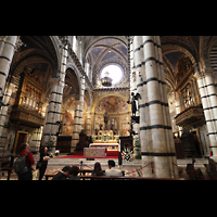 Siena, Cattedrale di Santa Maria Assunta, Vierungs- und Chorraum mit Orgeln