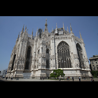 Milano (Mailand), Duomo di Santa Maria Nascente, Querhaus und Chor von auen