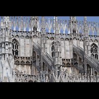 Milano (Mailand), Duomo di Santa Maria Nascente, Oberer Teil des Seitenschiffs