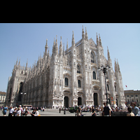 Milano (Mailand), Duomo di Santa Maria Nascente, Seitenansicht auen