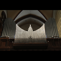 Mettlach, St. Lutwinus, Orgelprospekt mit Rckpositiv