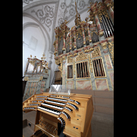 Landsberg am Lech, Stadtpfarrkirche Mari-Himmelfahrt, Orgel mit Spieltisch