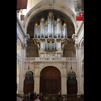 Paris, Saint-Louis des Invalides (Cathdrale aux Armes), Rckwand mit Orgel