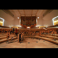 Bamberg, Konzert- und Kongresshalle, Orchesterbhne und Orgel