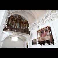 Bamberg, St. Stephan, Orgel und Holztribhne