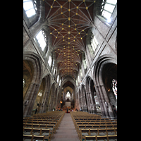 Chester, Cathedral, Innenraum und Deckengewlbe