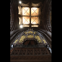 Chester, Cathedral, Orgel mit Blick ins Vierungsgewlbe