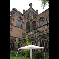 Chester, Cathedral, Auenansicht mit Vierungsturm