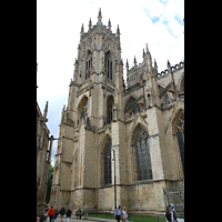 York, Minster (Cathedral Church of St Peter), Blick vom Sden auf die Trme