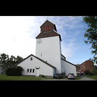 Kirkenes, Kirke, Auenansicht mit Turm