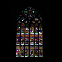 Kln (Cologne), Dom St. Peter und Maria, Fenster mit bunter Glasmalerei