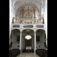 Landsberg am Lech, Stadtpfarrkirche Mari-Himmelfahrt, Orgelempore