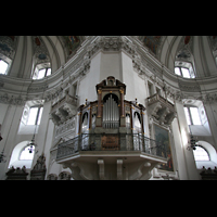 Salzburg, Dom, Sdliche Epistelorgel mit Chor und Querhaus