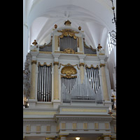 Malm, S:t Petri Kyrka, Orgelempore mit Hauptorgel