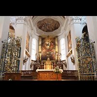 Kremsm�nster, Stiftskirche, Altarraum mit Hochaltar
