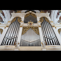 Kremsm�nster, Stiftskirche, Orgelprospekt perspektivisch