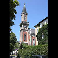 Salzburg, Christuskirche, Ansicht mit Turm von S�dosten